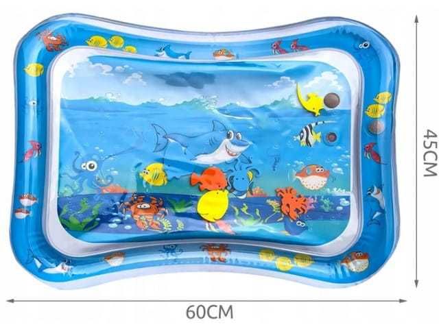 Mata wodna sensoryczna edukacyjna dla niemowlaka 45x60 cm kolorowa