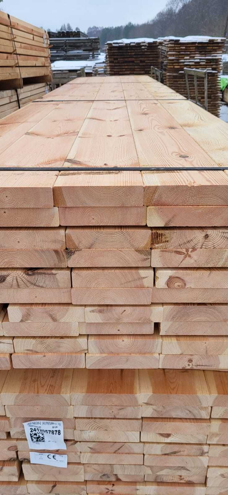 Drewno konstrukcyjne suche strugane 45x195 sosna c24
