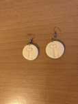 Par de brincos feitos em polymer clay