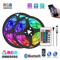 Лед стрічка світлодіодна 20м rgb led Bluetooth usb