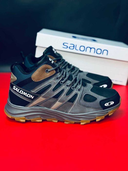 Ликвидация склада мужские зимние ботинки на меху Salomon кросовки