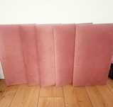 Panele tapicerowane 50x30 - 9szt brudny róż