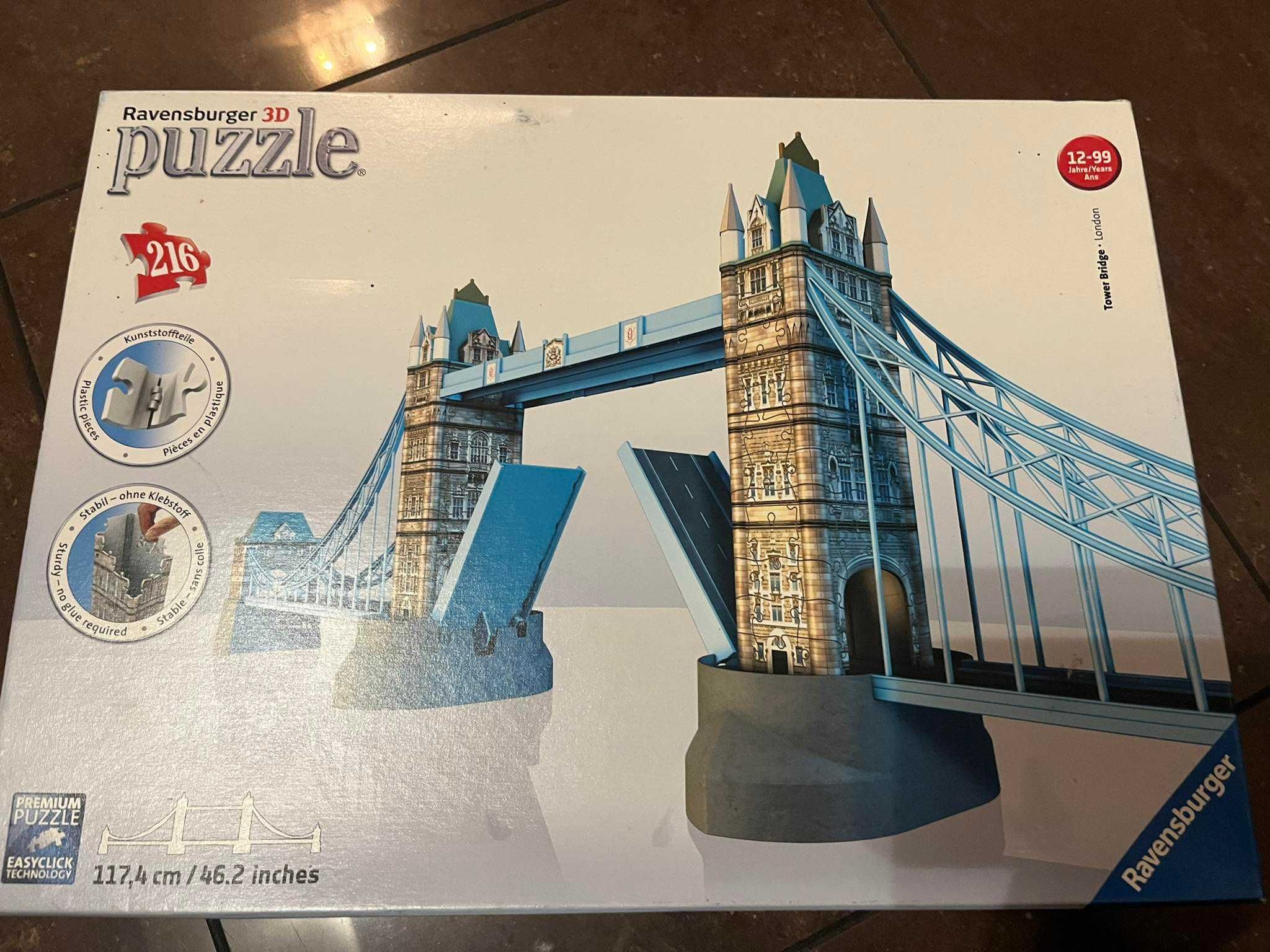 Puzzle Ravensburger 3D Tower Bridge Londyn 216