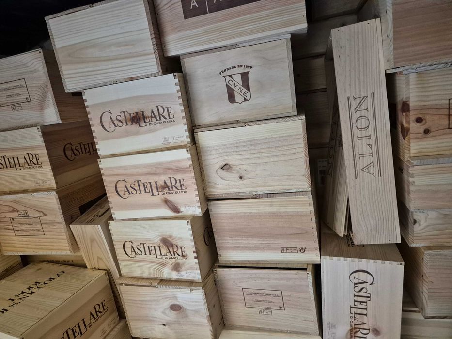 Skrzynki drewniane po winie