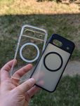 Google Pixel 8A Прозорий/Матовий чохол MagSafe Протиударний чехол