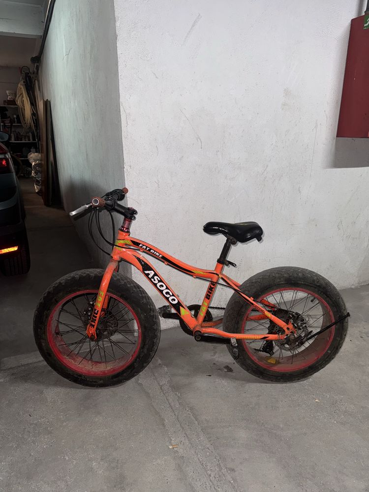 Bicicleta Fat Bike Asoco – Pneus largos – Ideal para praia e trilhas