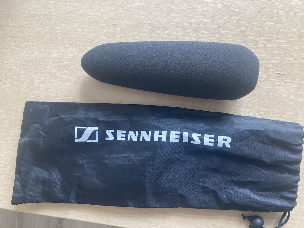 Shootgun Sennheiser ME 66 +  moduł 48 V, mikrofon uzyty kilka razy