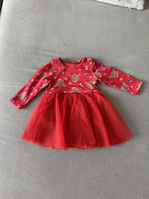 Magiczny komplet świąteczny dla dziewczynki r. 62