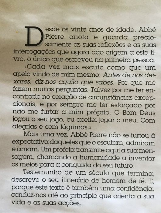 Abbé Pierre - Testamento - Editorial Notícias