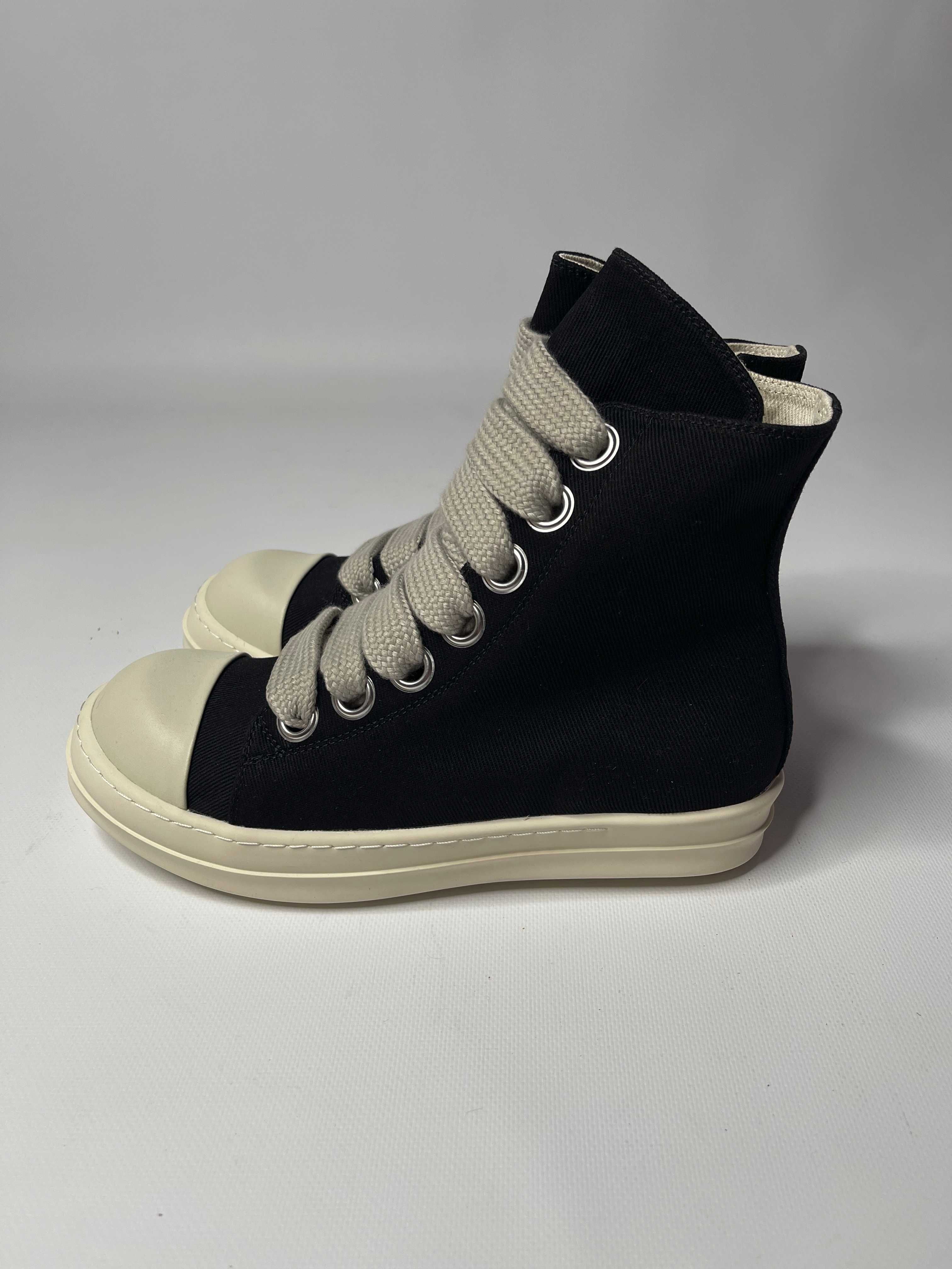 Кеди Rick Owens DRKSHDW laces sneakers ramones geobasket кеды чорні