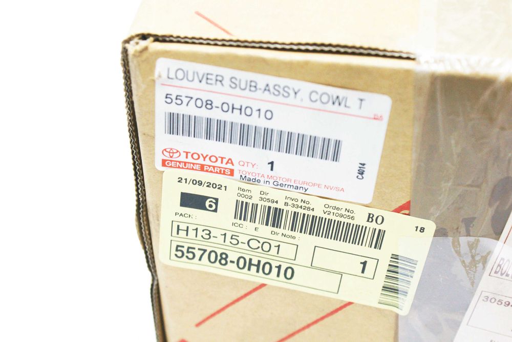 Podszybie prawe OE Toyota Aygo 02/2005-04/2014 NOWE oryginalne