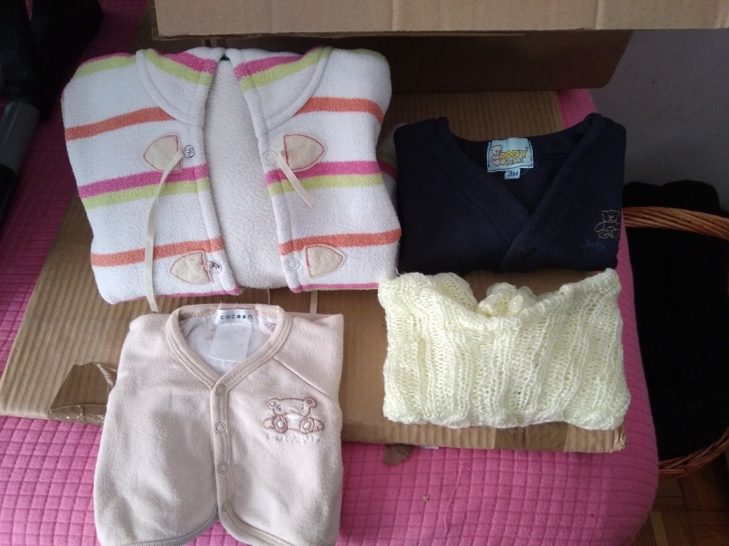 Lote de casacos bebé menina