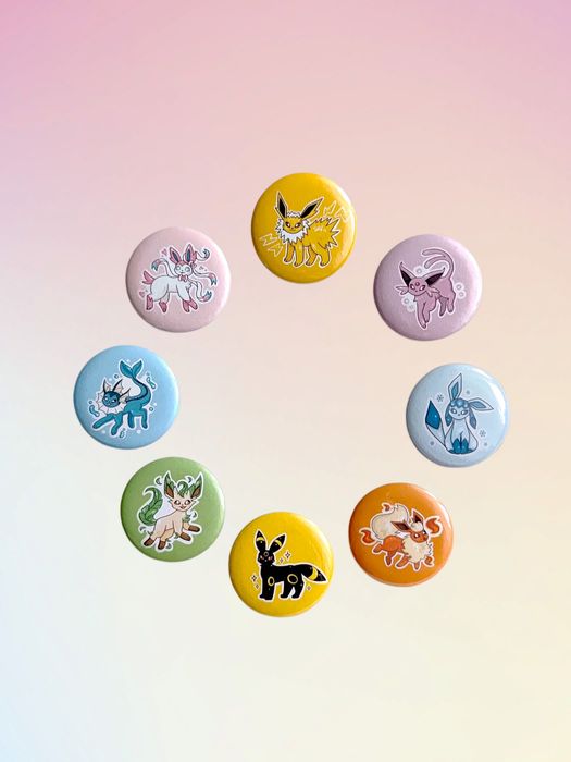 Przypinki pokemon eeveelutions
