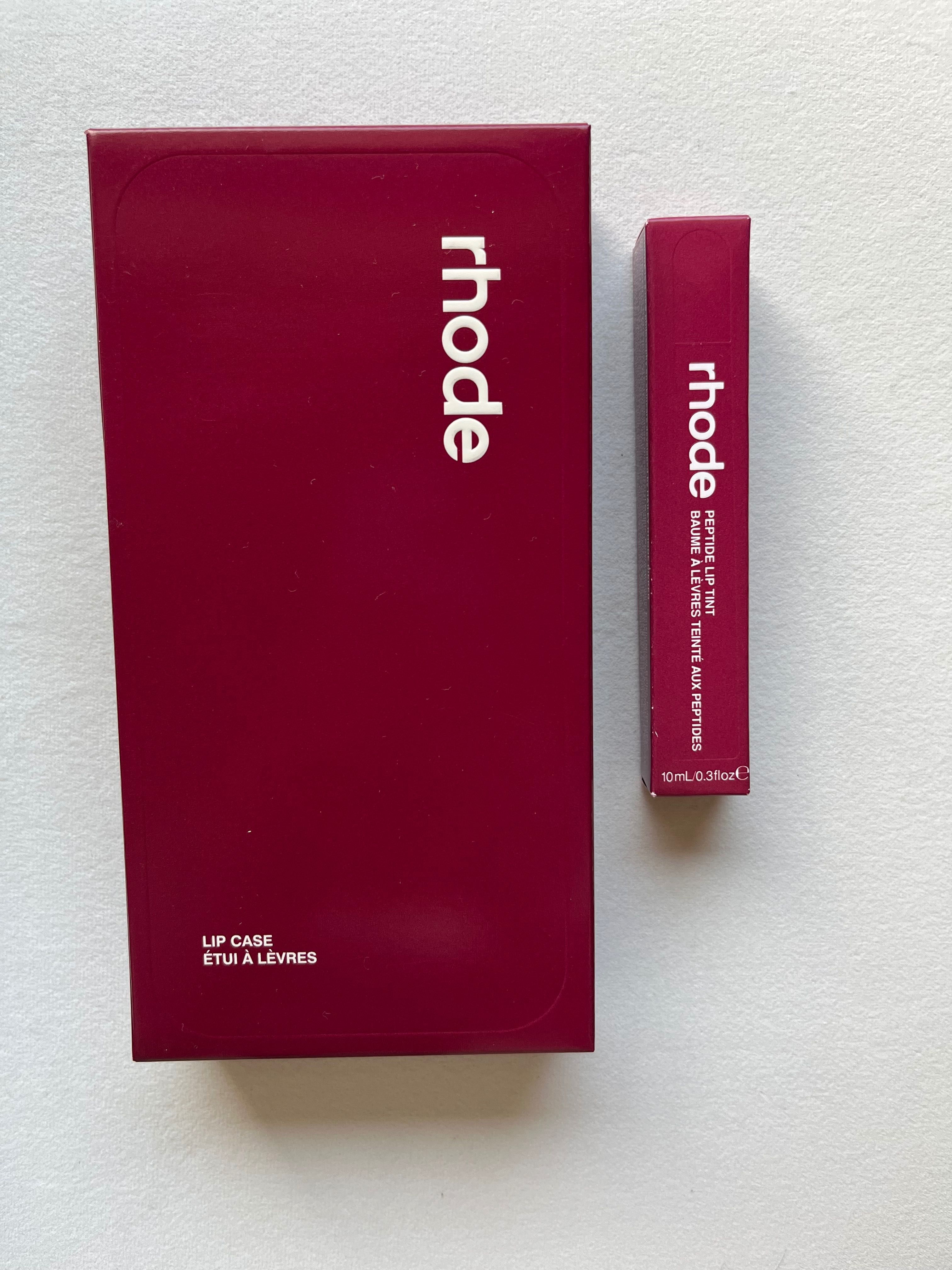 Case IPhone PRO 13 14 15 Rhode + lip tint Raspberry Jelly