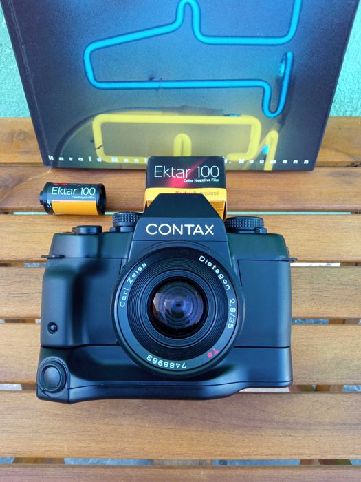 CONTAX ST Camera plus Zeiss T* Optics 35/135 - Serie 1 Vivitar !NOVO!