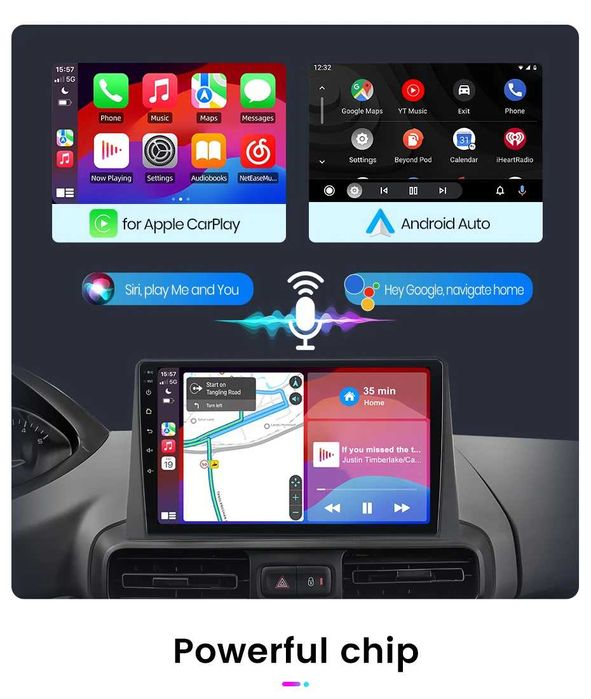 Rádio android Citroen Berlingo Peugeot Partner Opel Combo 2019-25 NOVO