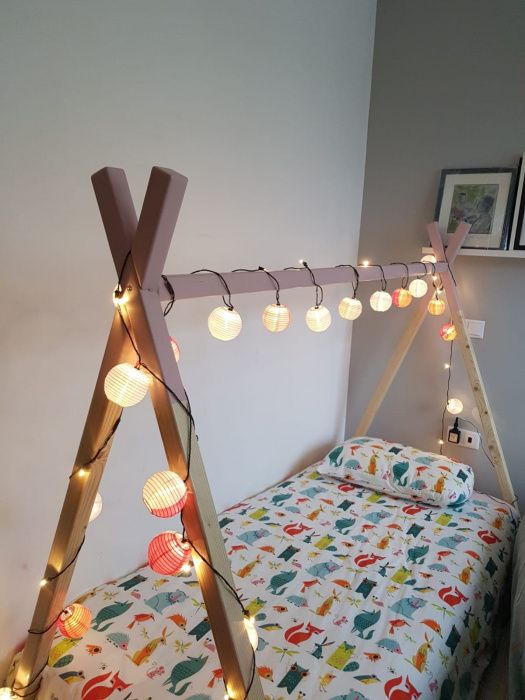 Cama de Criança tipo Tenda Tipi com estrado (Montessoriana)