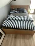 Łóżko IKEA MALM Okleina dębowa