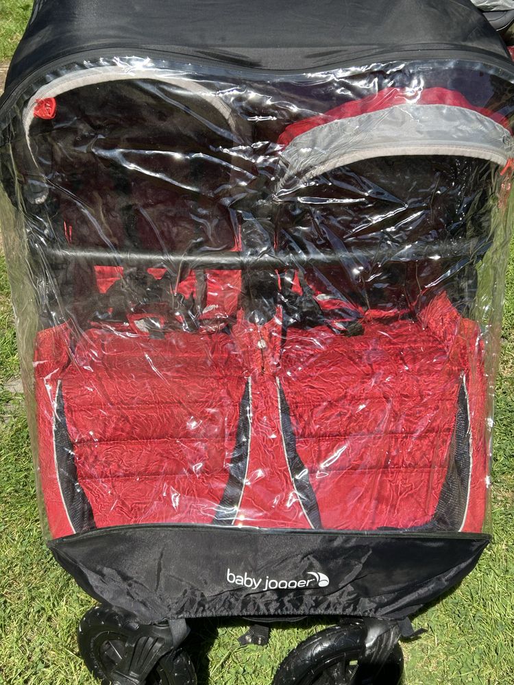 Wózek baby jogger city mini gt double z dodatkami