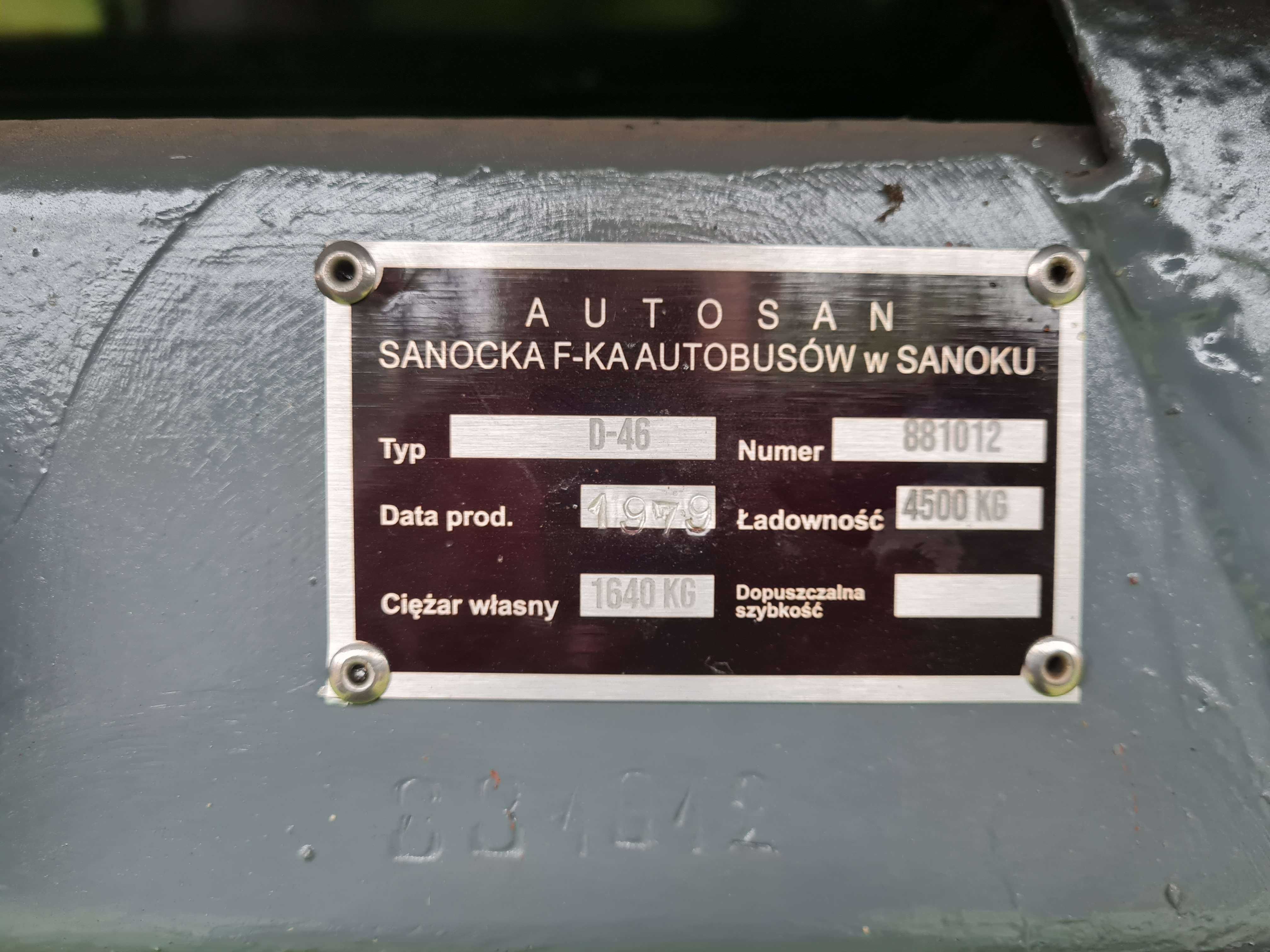 przyczepa autosan D46