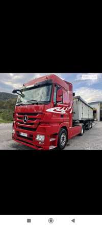 Mercedes Actros 2010 з напівпричепом SCHMITZ 2008 36 кубів 13.500 тара