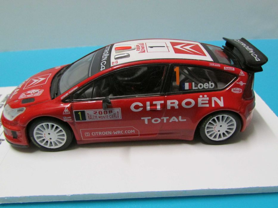Citroen C4 WRC #1 (Loeb) : Winner Rally Monte Carlo 2008 - Altaya 1/43