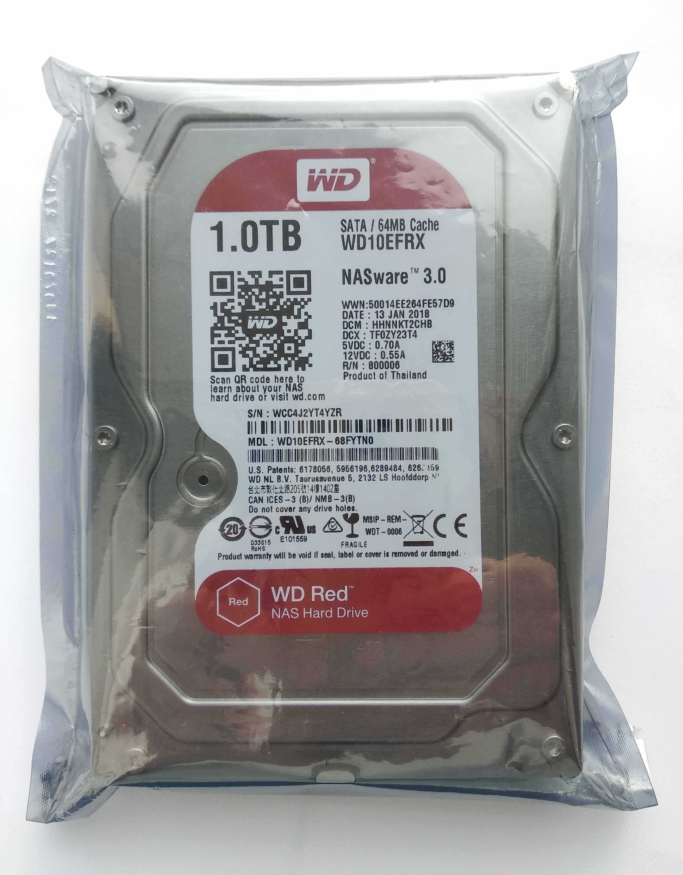 WD Red 1Tb SATA3 (Новый, в упаковке)