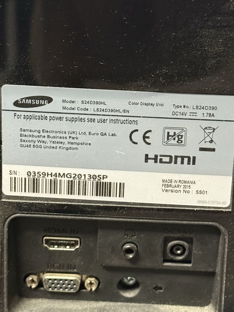 Monitor Samsung S24D390HL