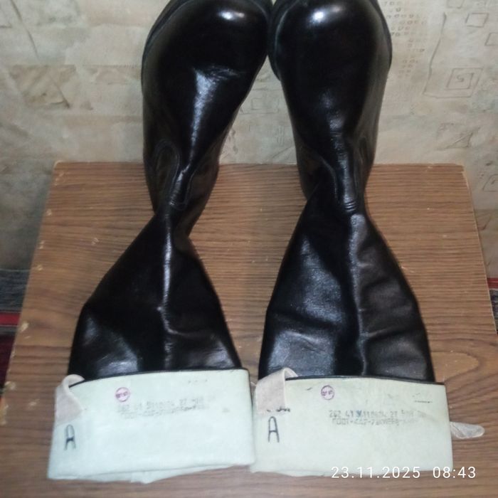 Чоботи хромові, офіцерські часів СРСР, розмір-41, нові.