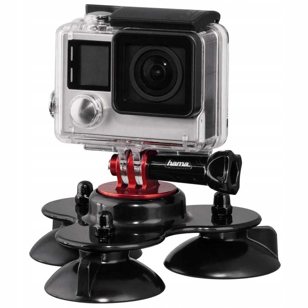 Uchwyt z 3 Przyssawkami Do Kamery GOPRO