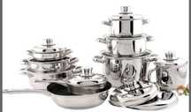 Trem 9 peças Inox NOVO