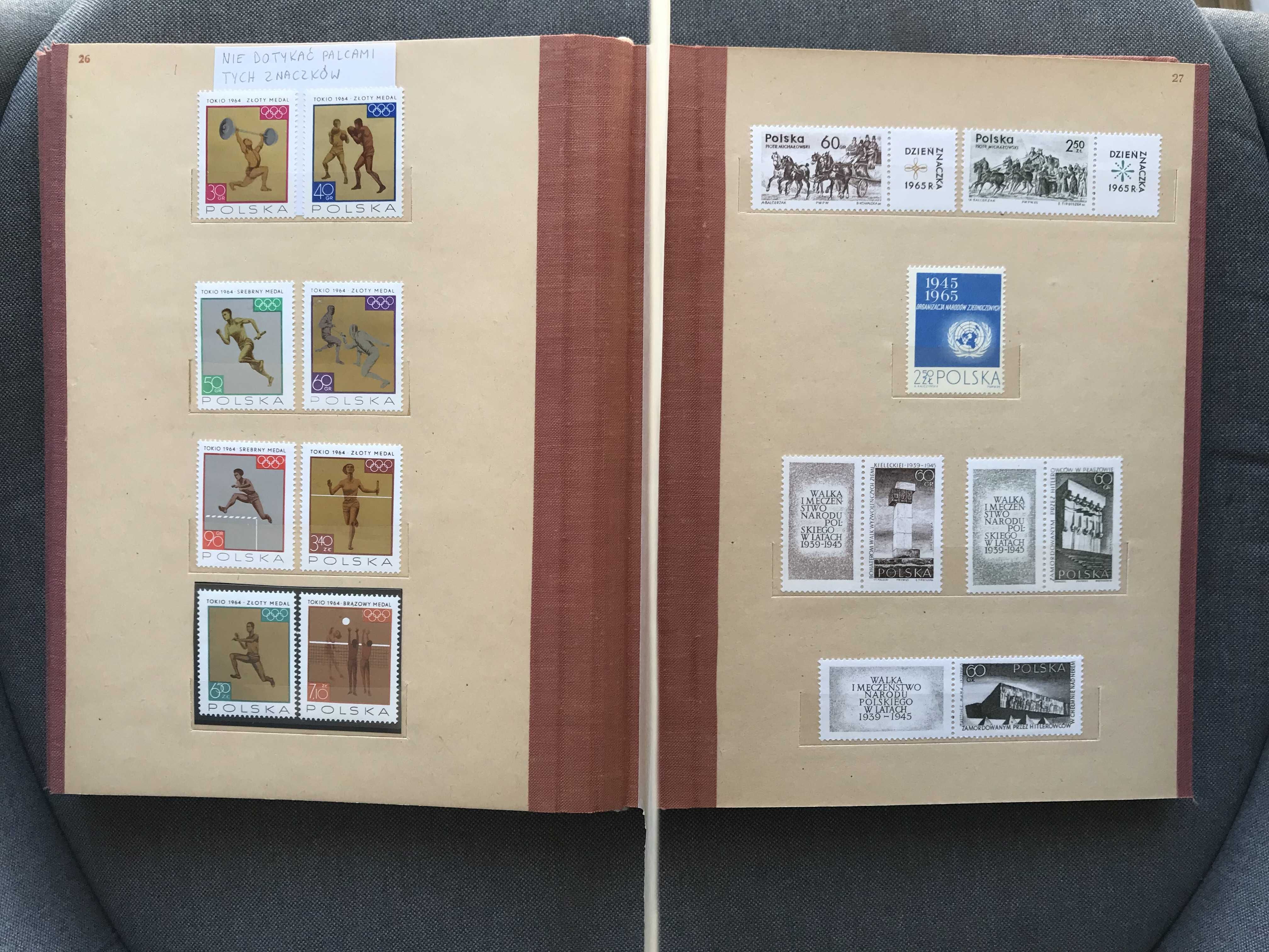 Klaser tom VI: czyste ** (Polska 1964-65) zaw. bl.41 i arkusze 1472-79