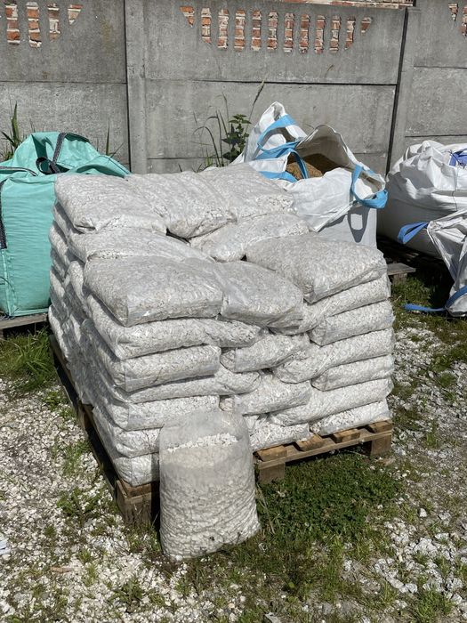 BIAŁA MARIANNA I GAT Biały Kamień Ogrodowy Opaska Rabata Worki