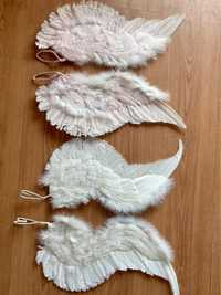 Asas de anjo com penas naturais