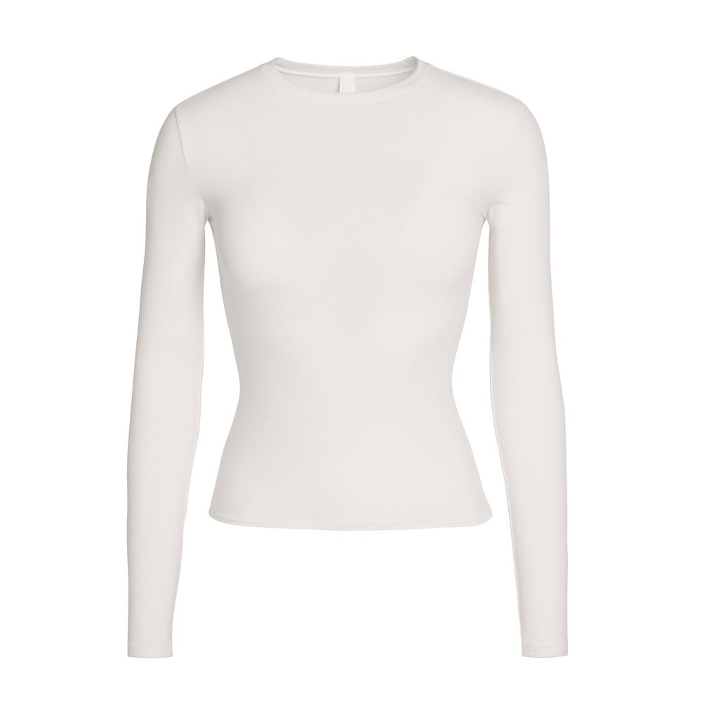 Жіночий лонгслів SKIMS Cotton Jersey Long Sleeve T-Shirt ОРИГІНАЛ