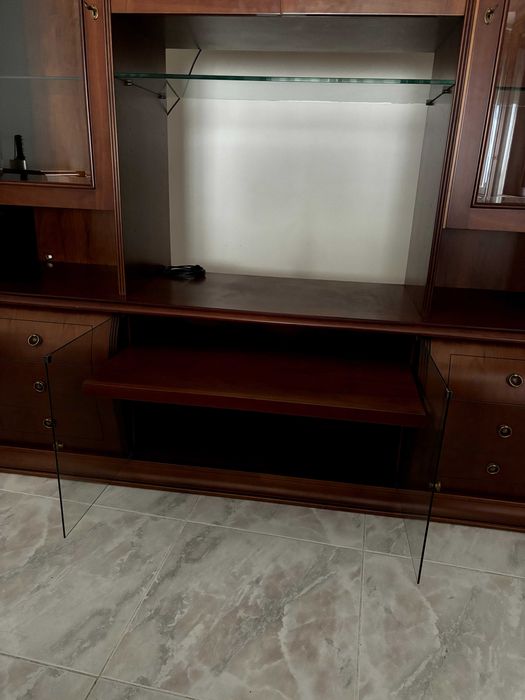 Móvel sala de jantar para TV, c/ mini bar e iluminação