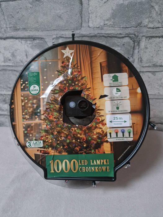 Lampki choinkowe wewnętrzne/zewnętrzne 1000 szt. z certyfikatem DEKRA