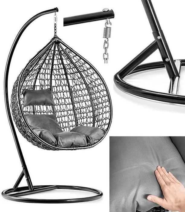 Fotel Ogrodowy Bujak XXL KOSZ Kokon Wiszący Bujany Huśtawka WYPRZEDAŻ