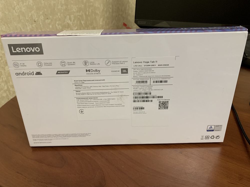 Планшет Lenovo Yoga Tab 11 8/256