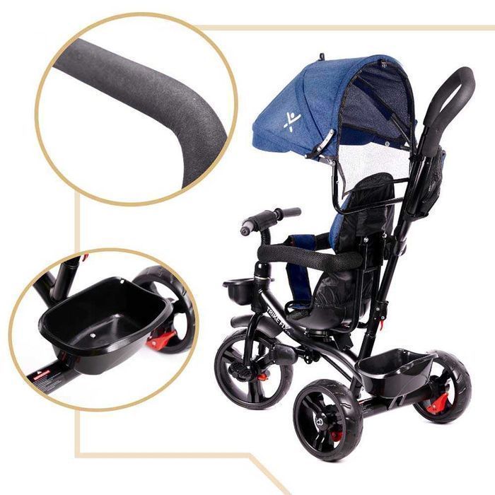 ROWEREK Trójkołowy Dziecięcy TRIKE FIX V3 LITE WÓZEK z Prowadnikiem