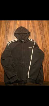 Casaco Adidas preto e branco