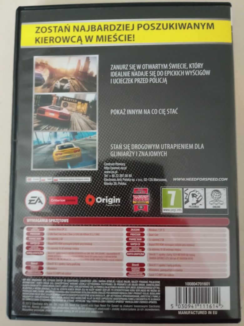 Need For Speed Most Wanted PC DVD