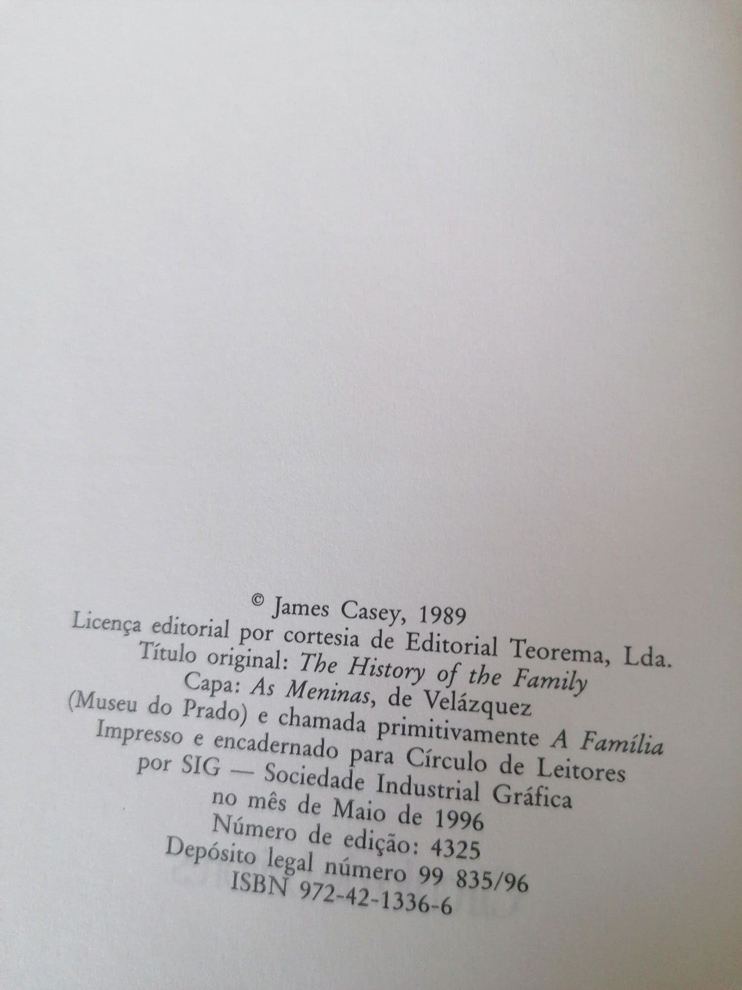Livro "História da Família"