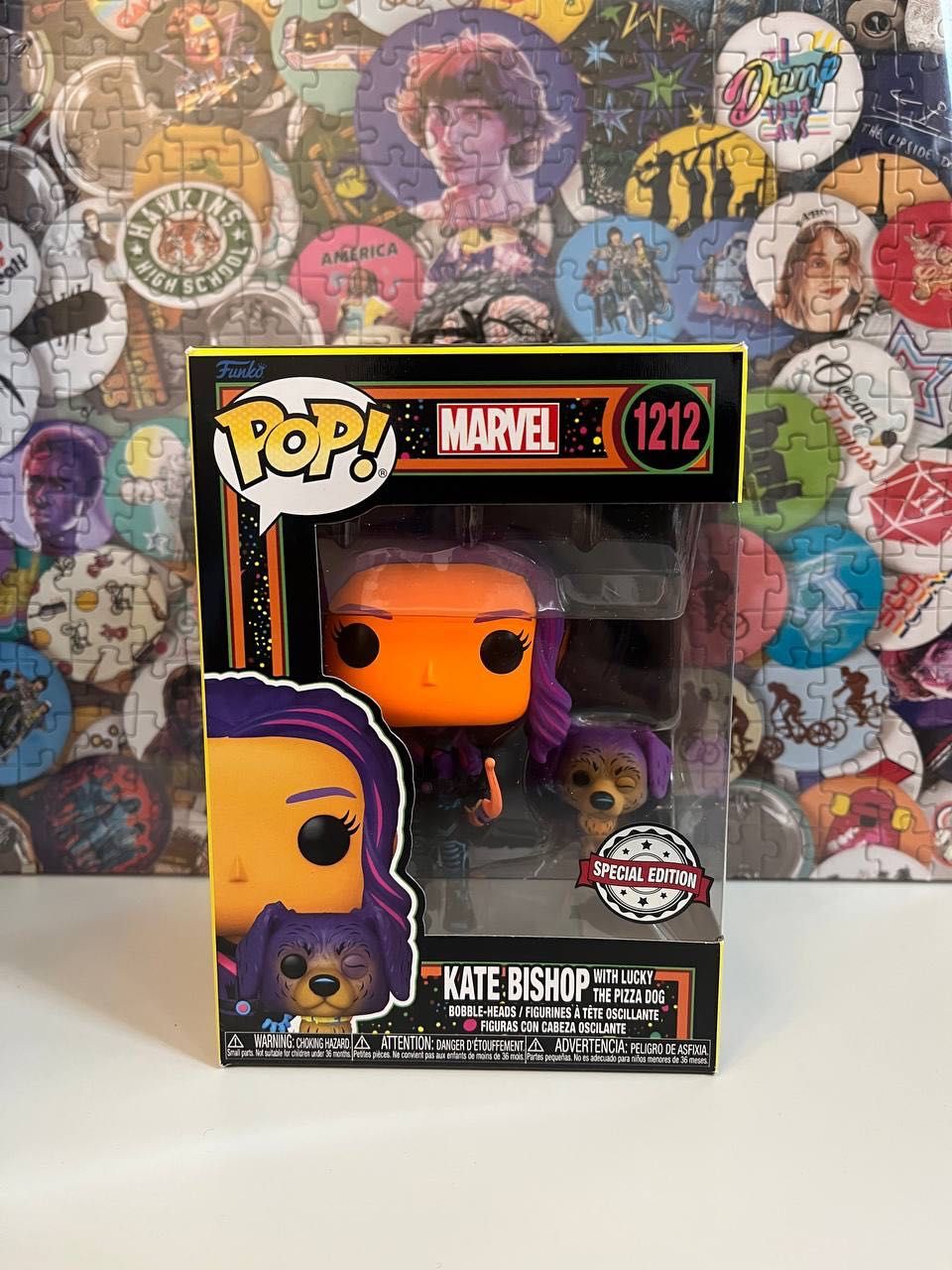 Figurka Funko Pop 1212 Kate Bishop with Lucky the Pizza Dog Marvel SE