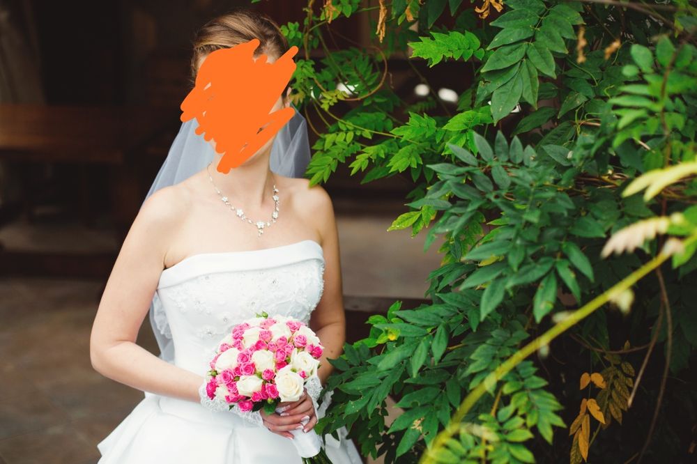 Весільна сукня (атласна)