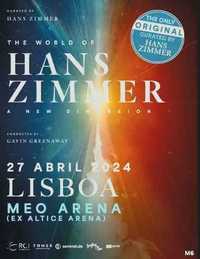 2 Bilhetes Hans Zimmer - A New Dimension 27 de Abril Lisboa