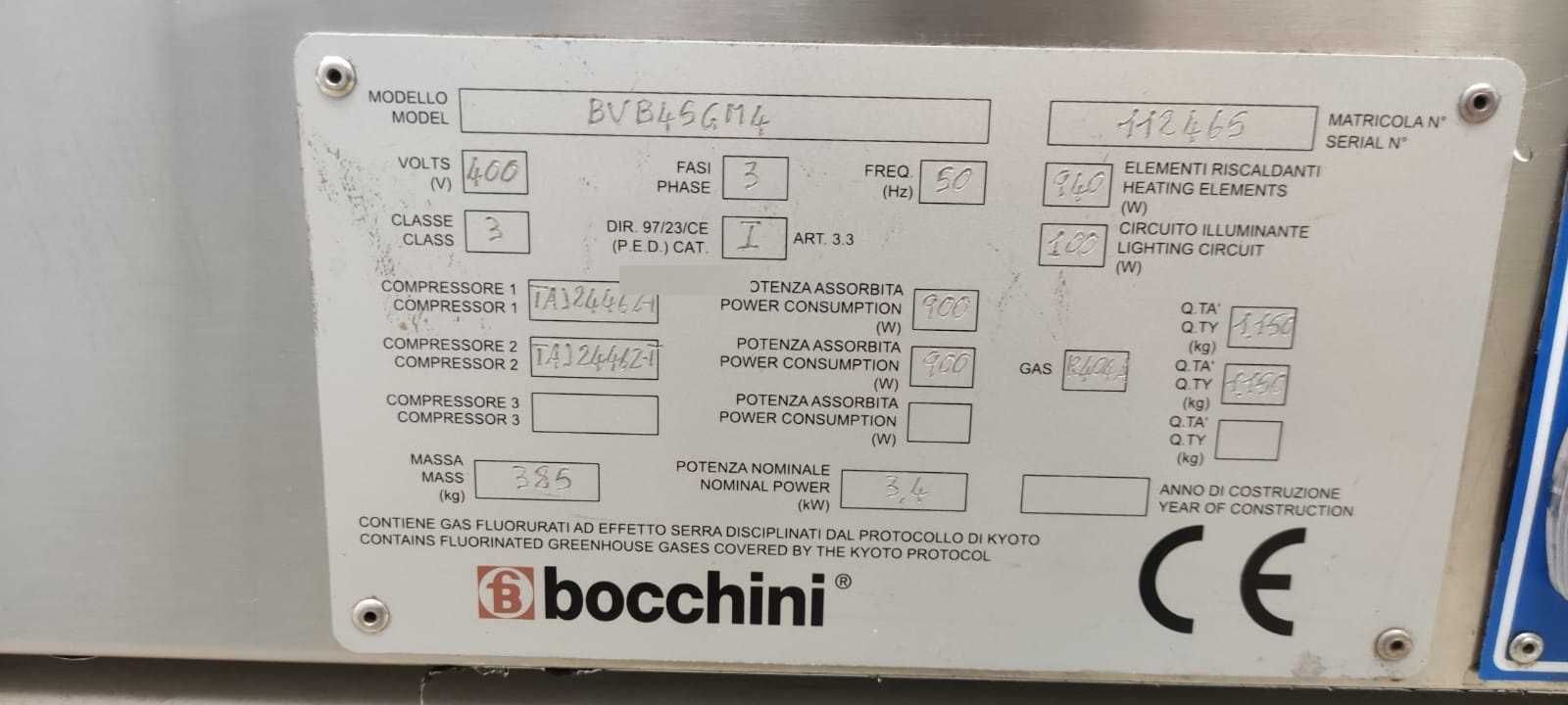 BOCCHINI vitrine profissional para sorvetes 20 cubas de 5 litros