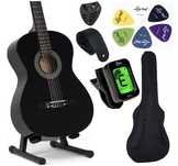 Gitara akustyczna klasyczna 4/4 pełnowymiarowa + akcesoria