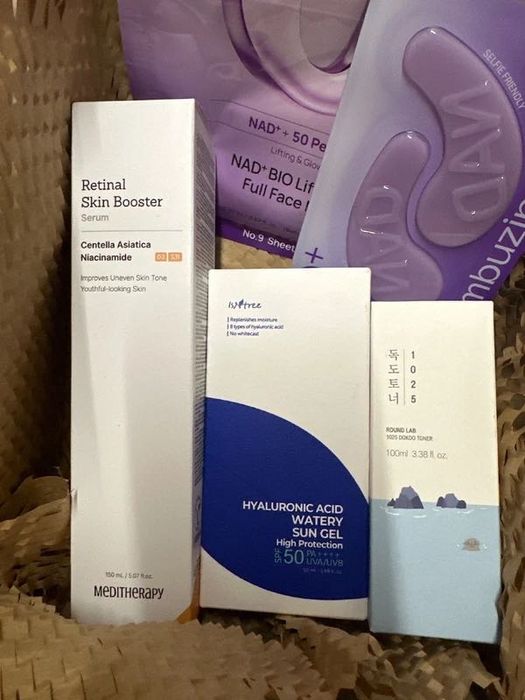 zestaw koreańskich kosmetyków retinal mask cream