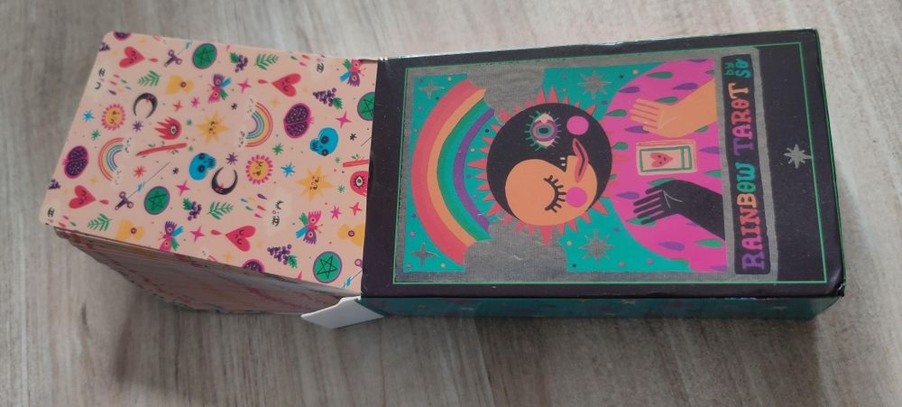 Rainbow tarot  piękny kolorowy karty tarota magia wróżka wróżby